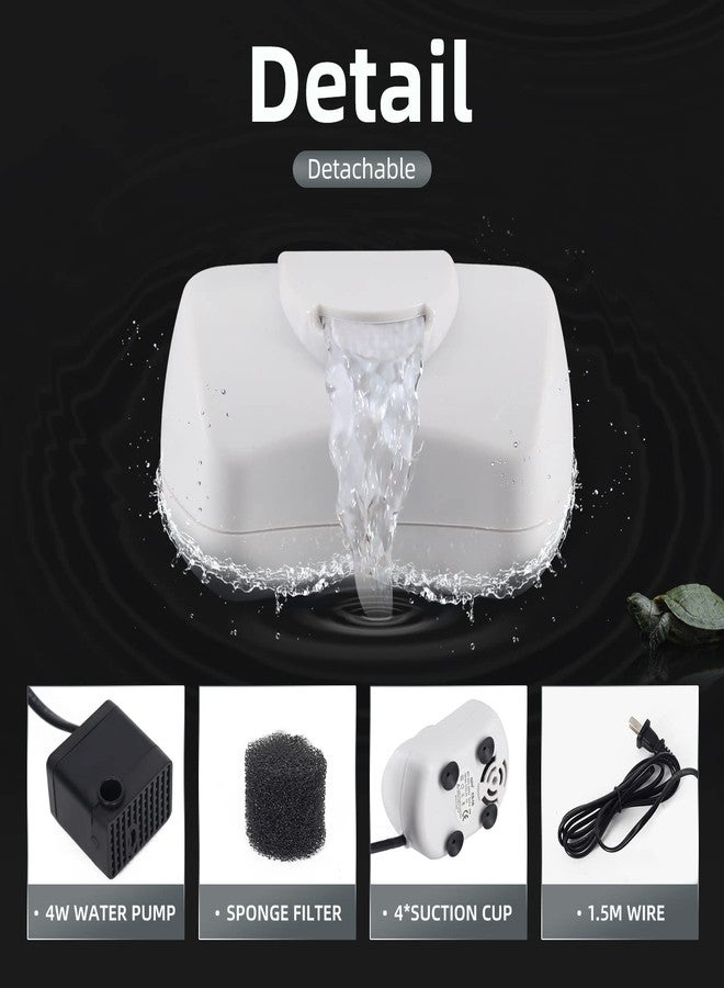 UPETTOOLS Turtle Filter Aquarium Internal Filter Low Level Water for Reptiles, Amphibians, Frog, Cichlids, Newt - Image 5